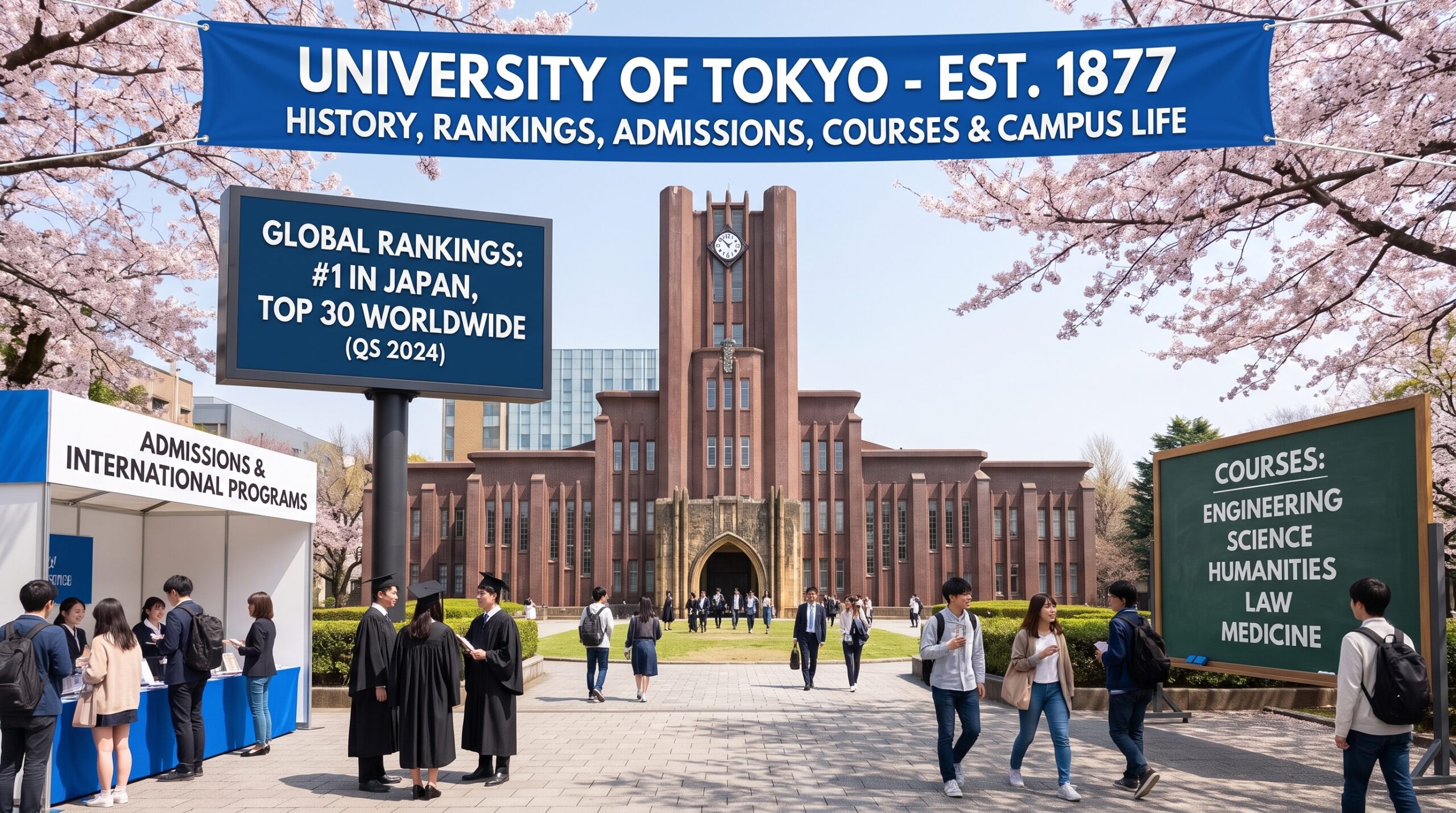 University of Tokyo – Complete History, Rankings, Admissions, Courses & Campus Life