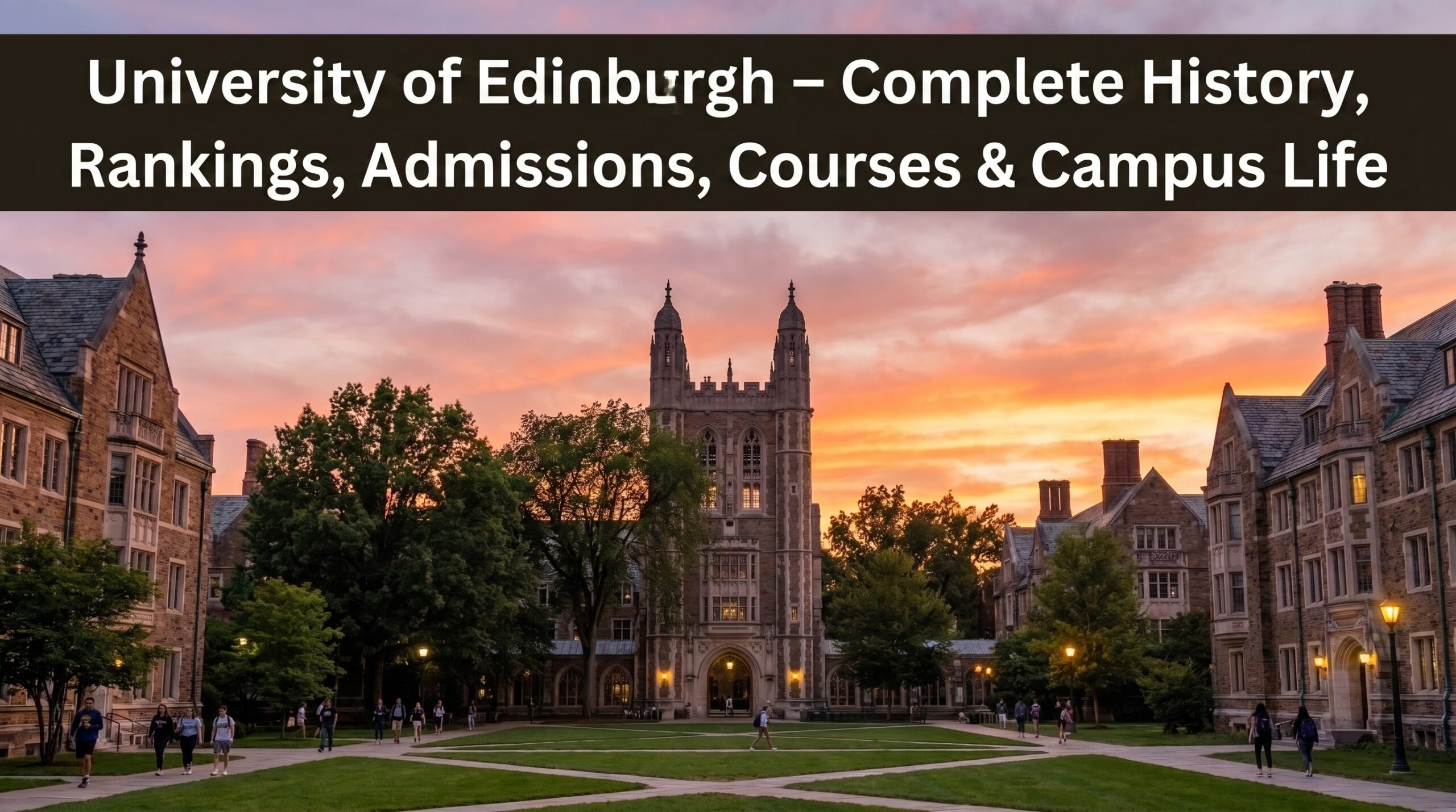 University of Edinburgh – Complete History, Rankings, Admissions, Courses & Campus Life